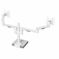 Hold Dual Monitor Arm 27 - 2×14 kg, white